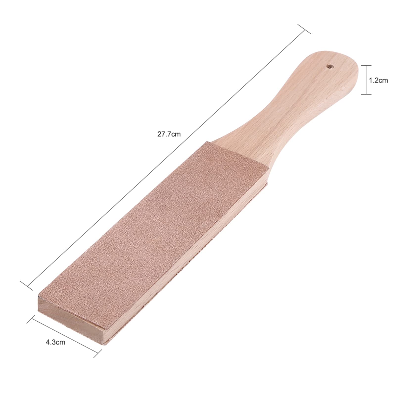 QANYEGN Leather Paddle Sharpener, Multifctional Leather Craft Polishing Blocks, with Wooden Handle for Honing Knives