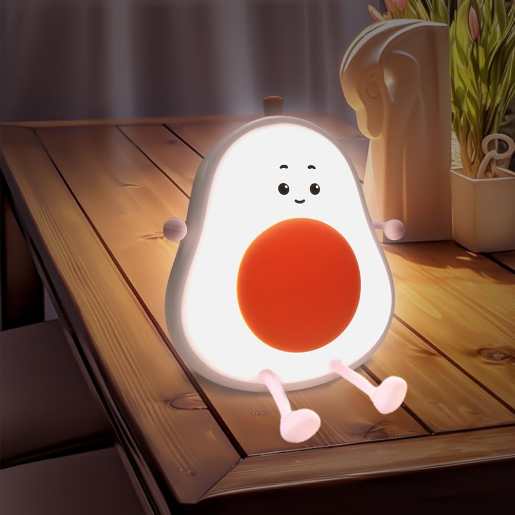 Zinueen Bulb Nachtlicht, Nachtlicht Kinder,Birnenförmiges Nachtlicht Kinder - Silikon Stilllicht mit Farbwechsel, Dimmbar Touch für Kinderzimmer als Schlaflicht oder Deko Geburtstagsgeschenk (Rosa)