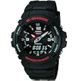 G-Shock Quartz Watch with Resin Strap, Black (Model: G-100-1BVMCI)