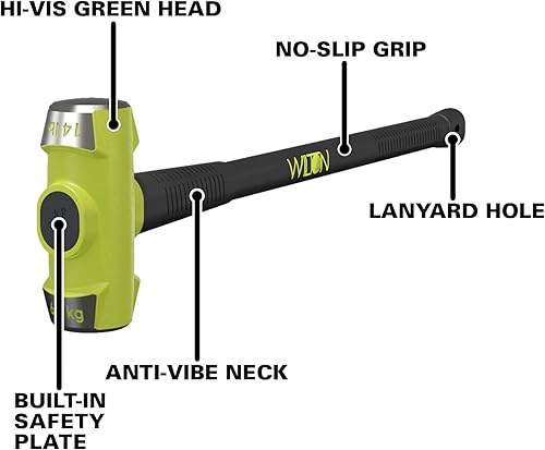 Miniatura 37 de Wilton 21036 10 Lb. Martillo tipo mazo BASH con mango irrompible de 36