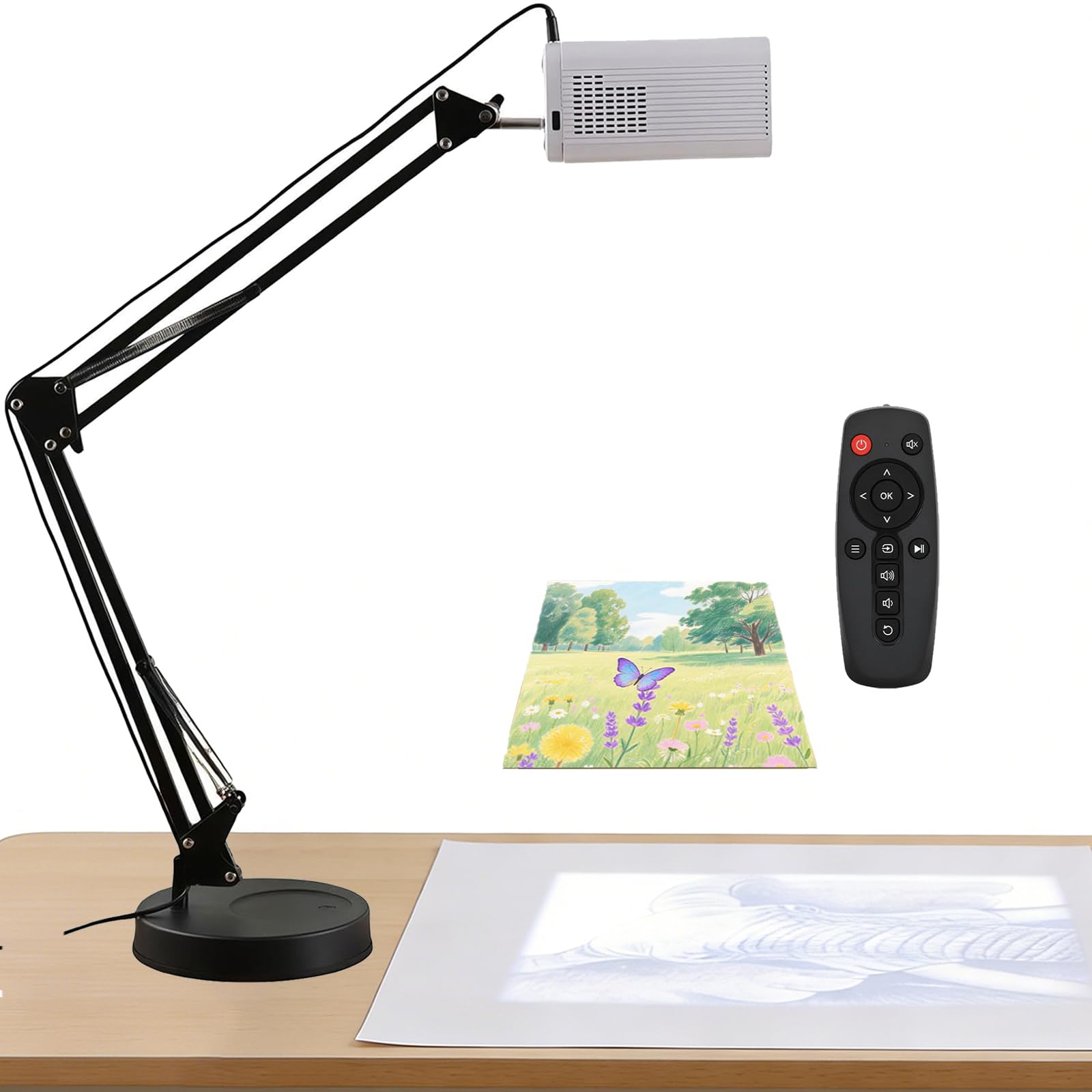 Proiettore Artistico Per Tracciare, Disegnare E Dipingere, Proiettore Smart Sketcher Da Tavolo/parete Con Supporto, Compatibile Ios/android/wifi/usb/hdmi, Strumento Di Schizzo Per Principianti/adulti