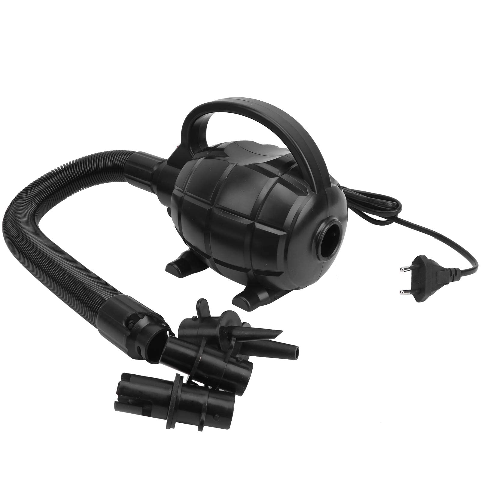 Alomejor Pompe à Air électrique 600W, Pompe de Gonflage Portative de Matelas de Radeau de Bateau Gonflable pour la Prise de L'UE