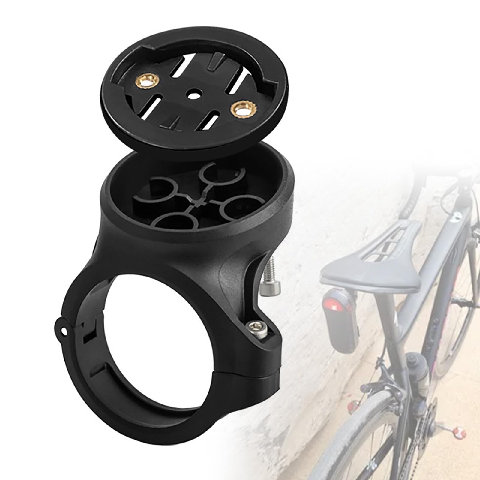 Support De Feu Arrière Pour Vélo - À Fixer Sur La Tige De Selle - Nylon Résistant - Antivibration - Avec Sangle Et Clés - 2