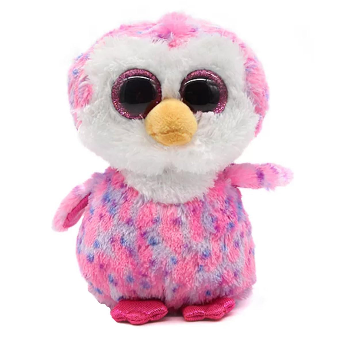 Beanie Boo Atlas Fox Wynnie Patty Phoneix Ophelia Slippers Lzzy Heather Unicorn Cat Animal Plush Doll 6inch (Glider Penguin)