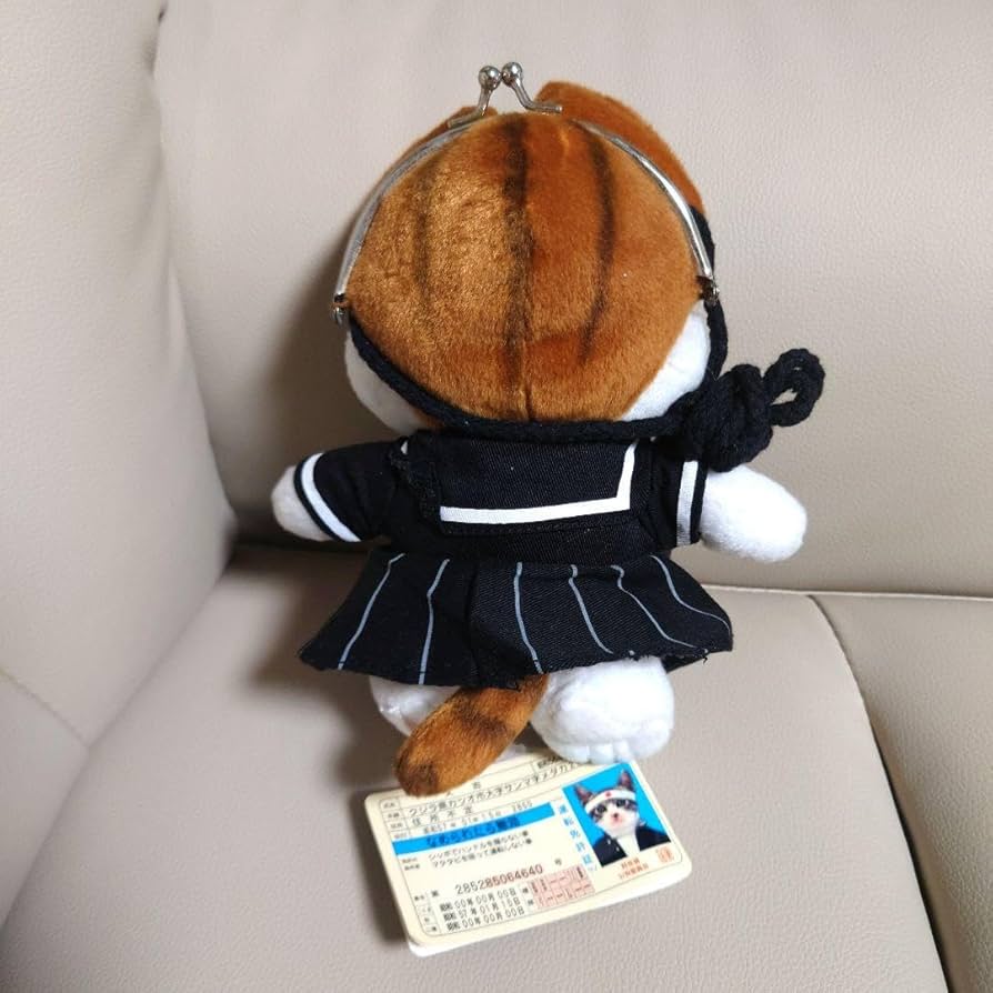 Amazon.co.jp: なめんなよ なめ猫 ぬいぐるみ がまぐちポーチ : おもちゃ