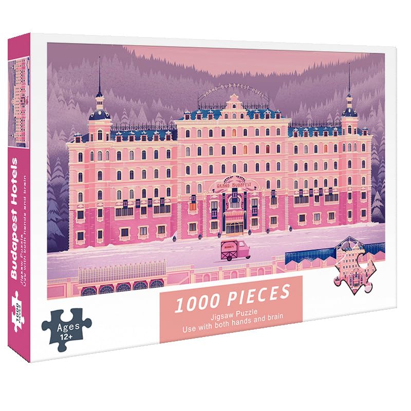 MITSCH 1000 Pieces Jigsaw Puzzle for Adults Educational Learning Beautiful Toy Game Best Gift (Grand Budapest Hotel) Grand Budapest Hotell
