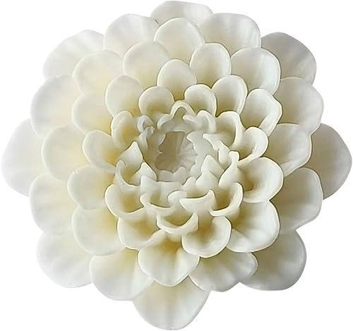 Miniatura 4 de Molde de silicona de flor de dalia, moldes de silicona de flor de peonía 3D, molde de resina reutilizable para velas de bricolaje, cera de jabón,