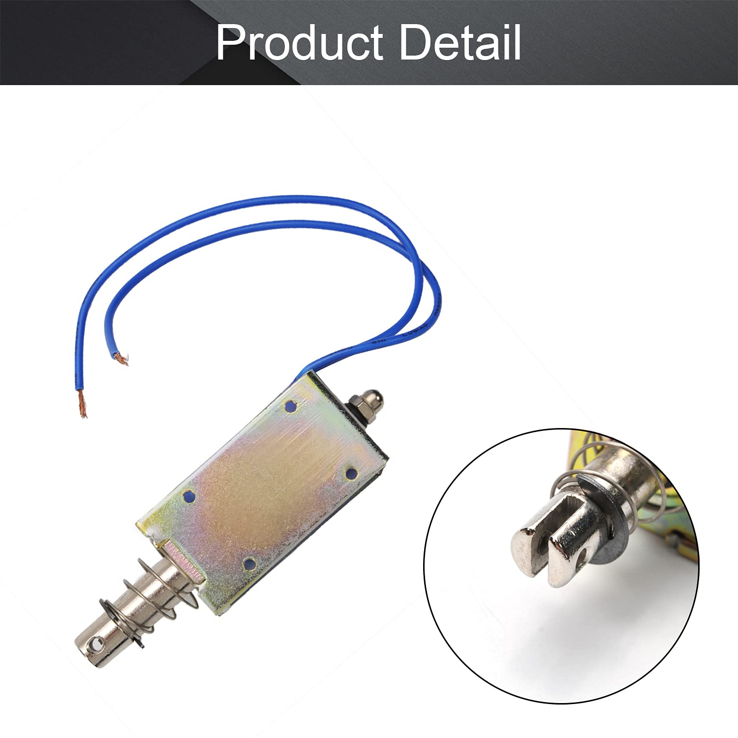 Fielect DC 24V 42N 10mm Stroke Push Pull Solenoid Electromagnet