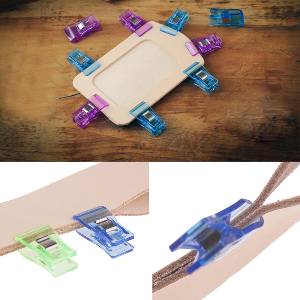 100 Clip Per Cucito In Plastica – Pinze Fermastoffa Multicolori – Accessori Fai Da Te Per Sarte E Hobbisti