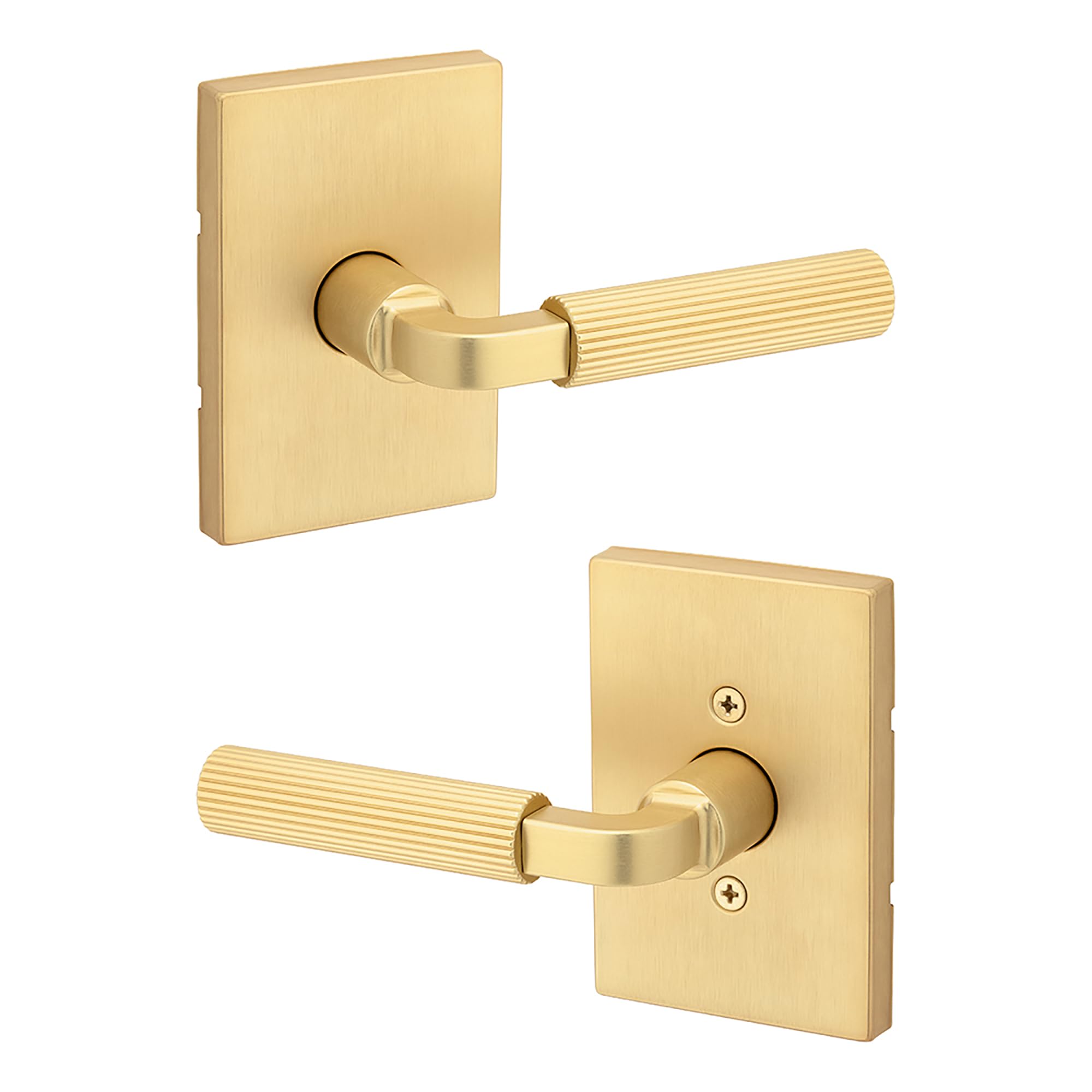 Kwikset Mirada Reeded Interior Passage Door Handle, Lever for
