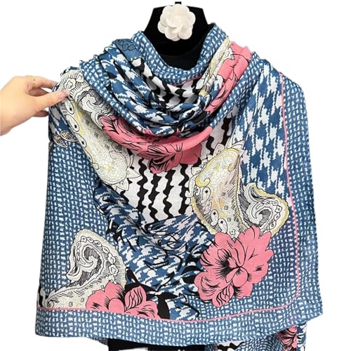Écharpe en coton et lin haut de gamme au toucher doux et élégant