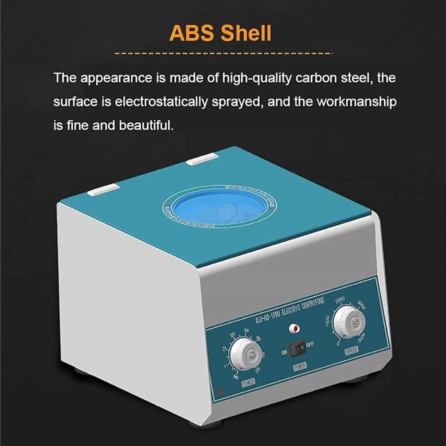 Lab Centrifuge 4000RPM 6x15mL, Desktop Centrifuge Machine Timer 1-60min Medical Laboratory Practice Low Speed Centrifugal Force 1