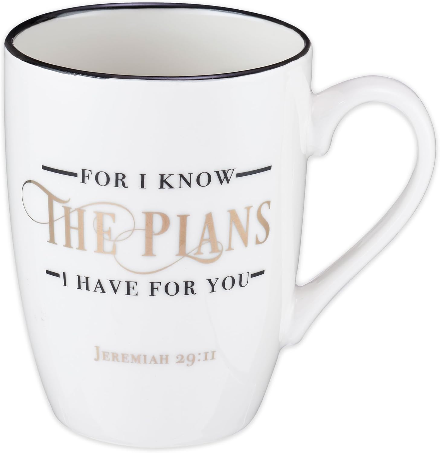 Christian Art Gifts Know the Plans mug — Jeremiah 29:11