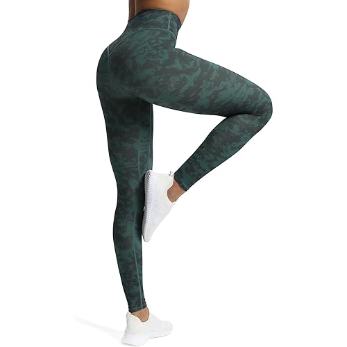 Aoxjox High Waisted Workout Leggings for Women Tummy Control Buttery Soft Yoga Metamorph Deep V Pants 26"
