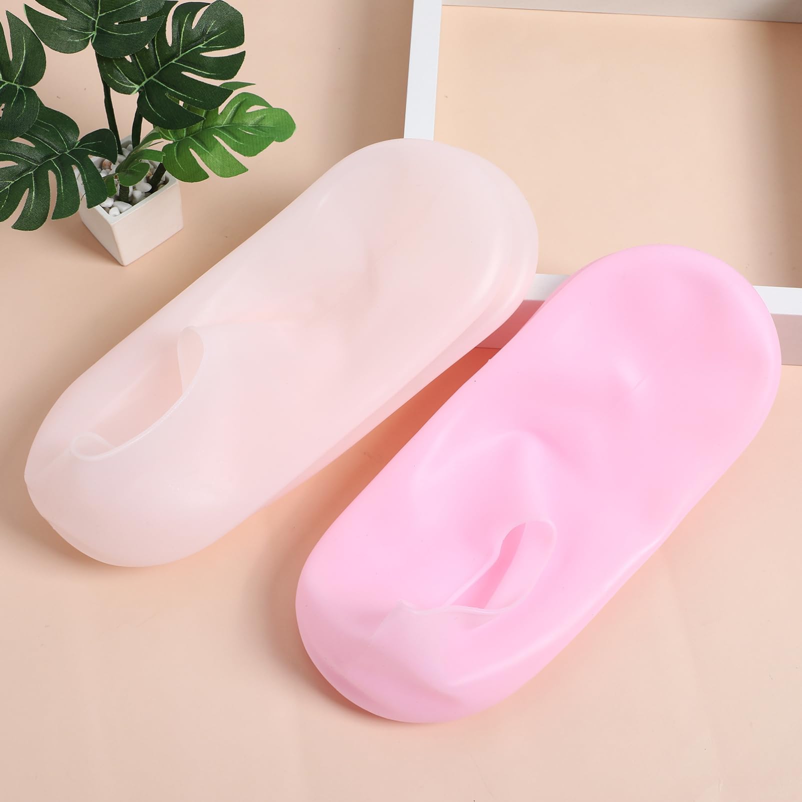 4 Pares de Calcetines de Silicona Cómodos y Suaves Hidratantes para Mujer Ideales para Pies Secos y Agrietados en Casa