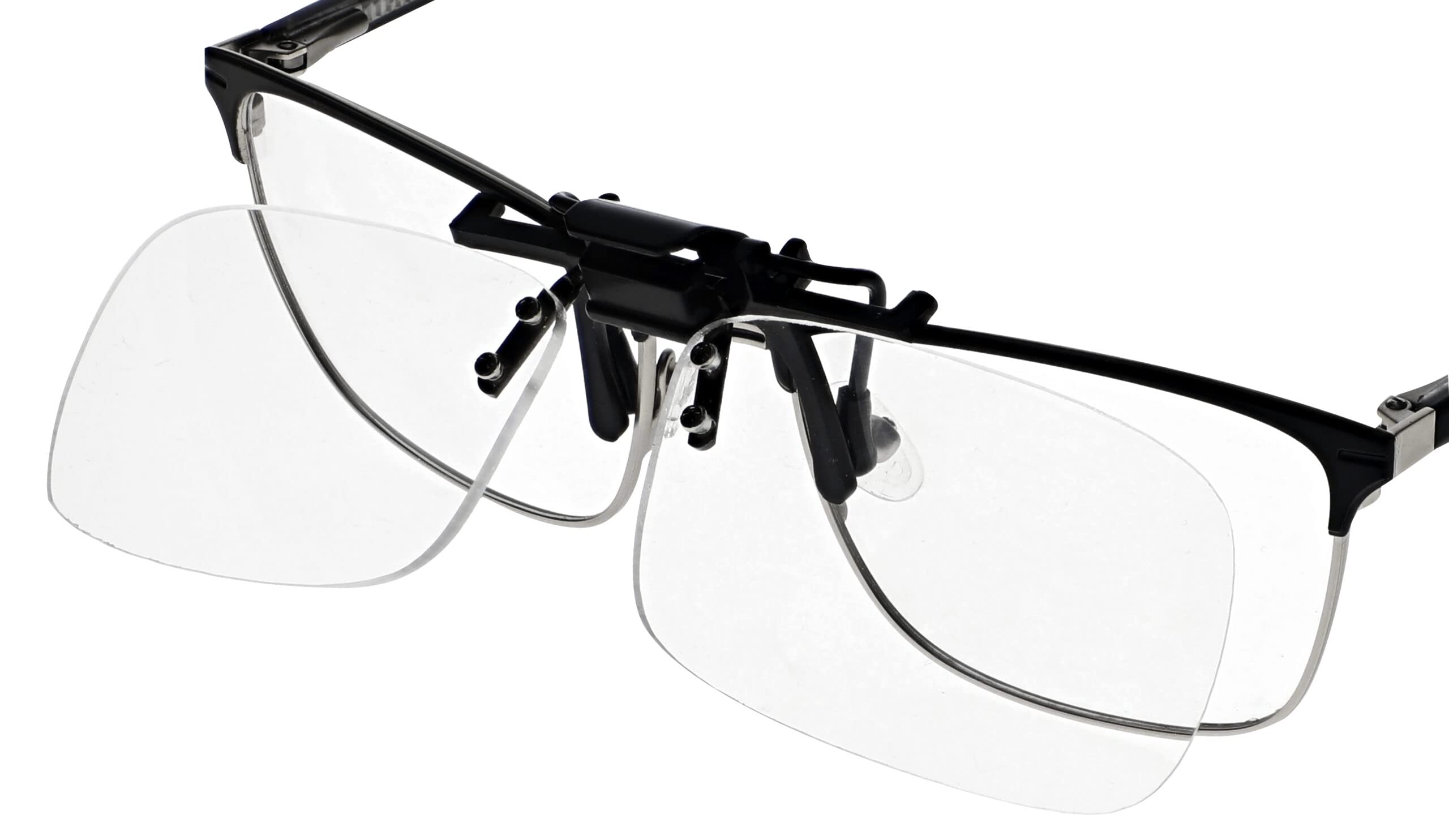Small Clear Clip on Flip up Reading Glasses