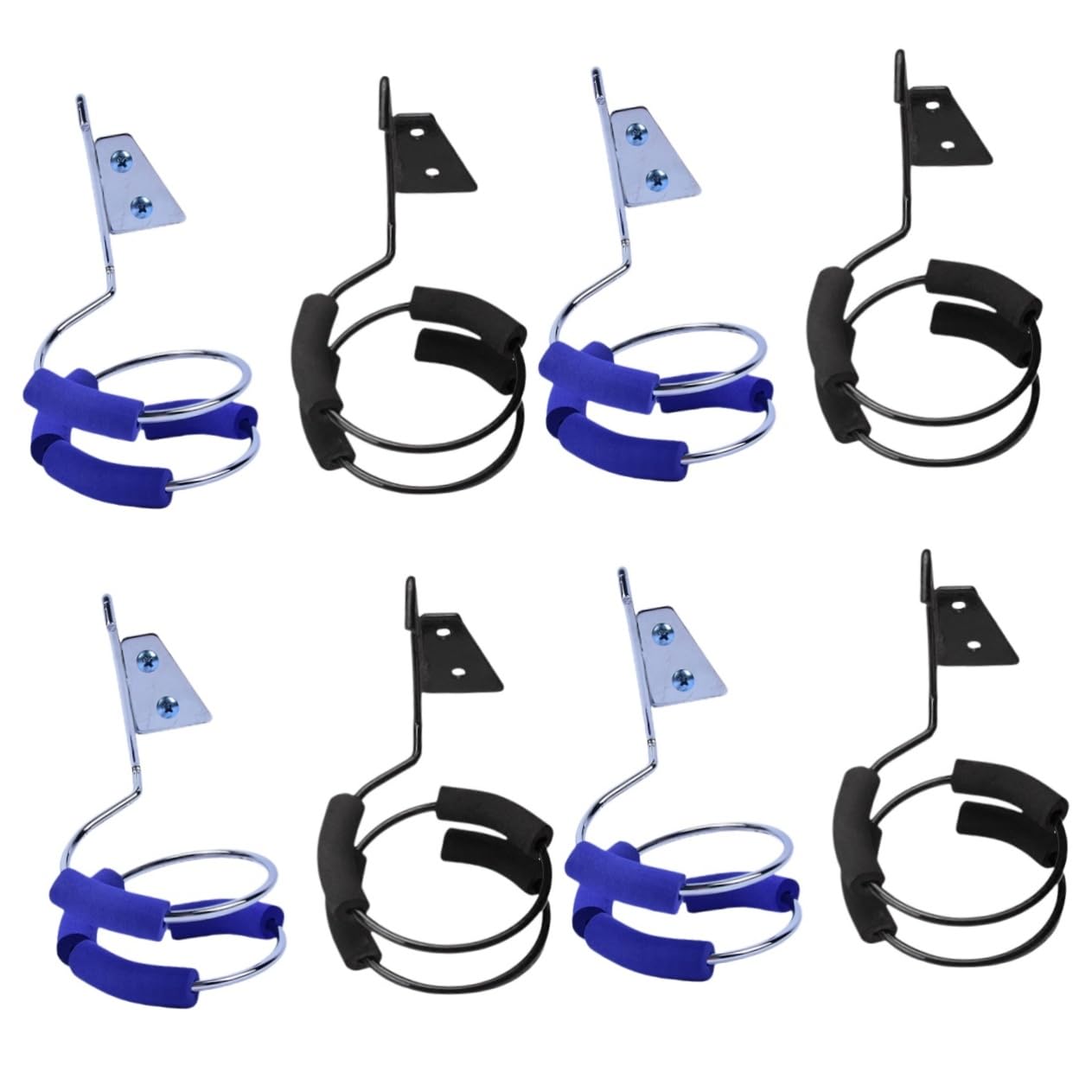 VALICLUD 4 Sätze Haartrocknerhalter Lockenwickler Föhnhalter Aus Metall Wandregal Für Haartrockner Hängeregal Halter Für Haartrockner Fönständer Rostfreier Stahl 2 Stück * 4