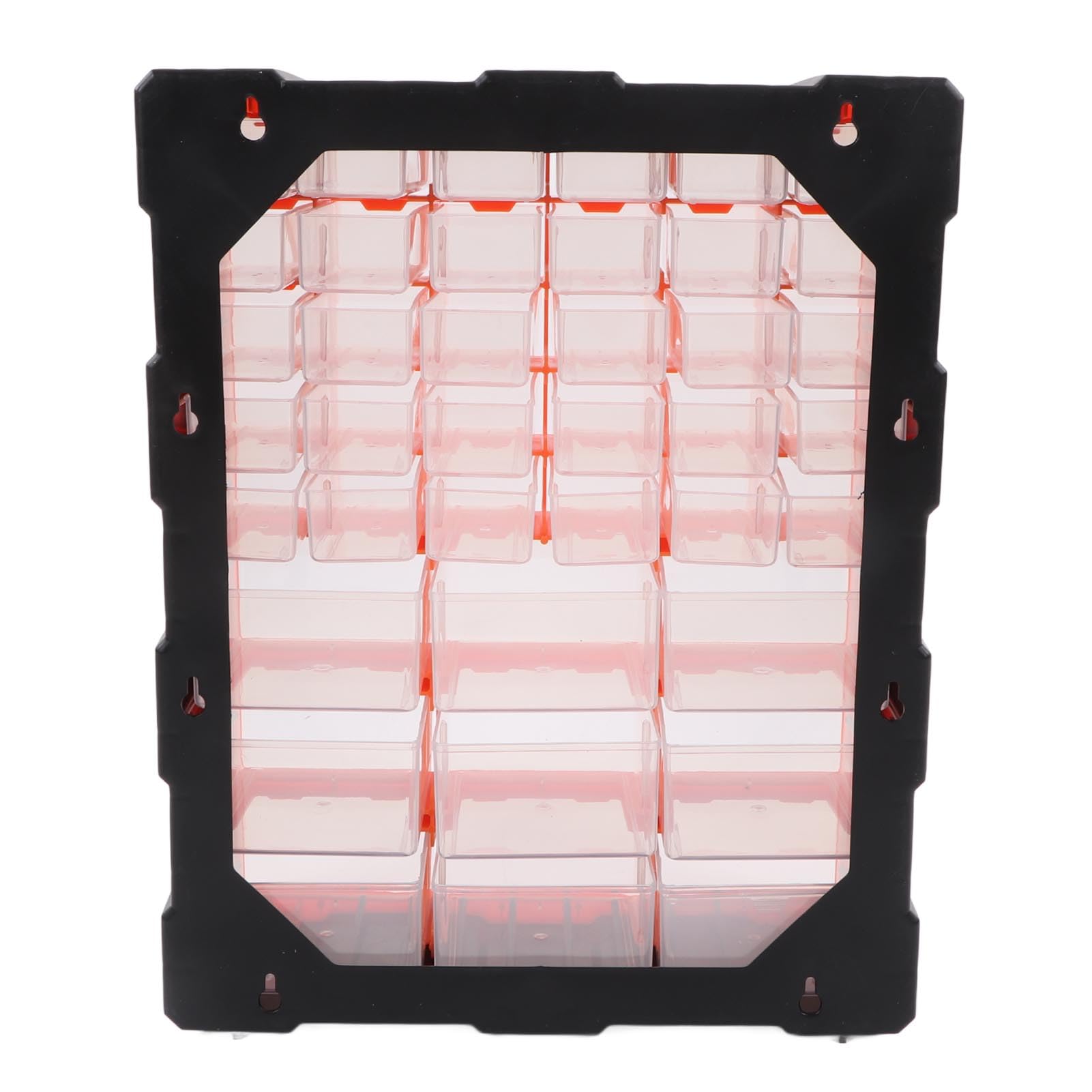 Fafeicy Organizador de Piezas de 39 Cajones con 9 Cajones Transparentes Grandes y 30 Pequeños, Apilable y Montable en la Pared para Herramientas, Tornillos, Cuentas, Suministros para