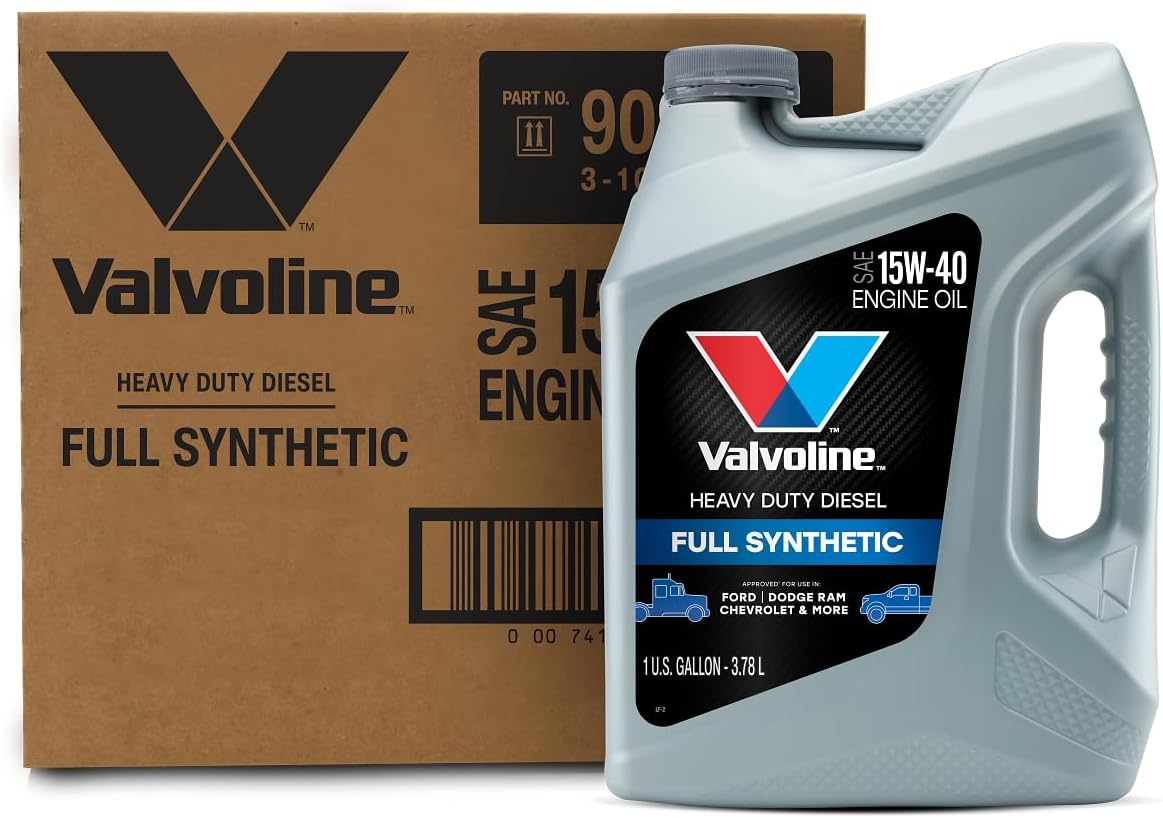 Valvoline Heavy Duty Full Synthetic 15W-40 Diesel Engine Oil 1 GA, Case of 3