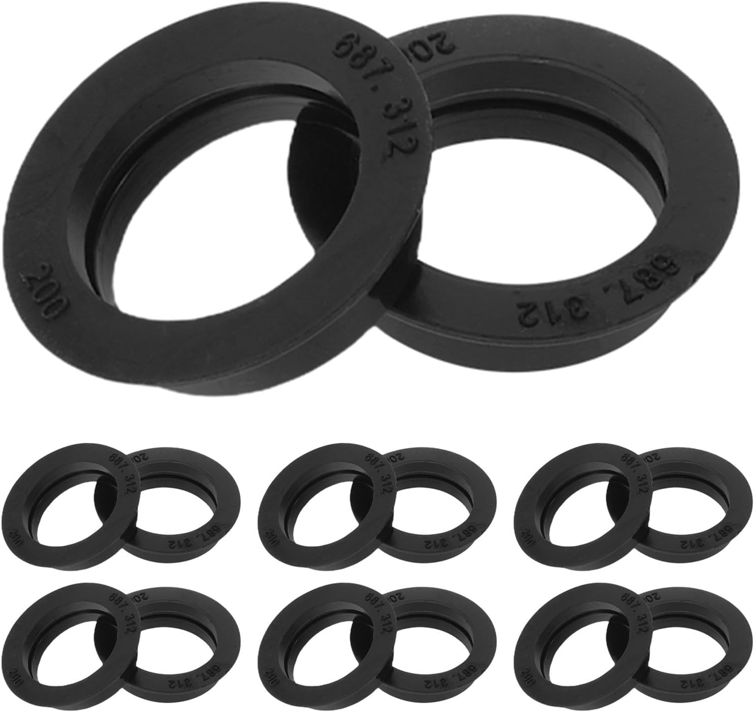 30pcs Parking Sensor Gasket Rubber Reverse Sensor Ring