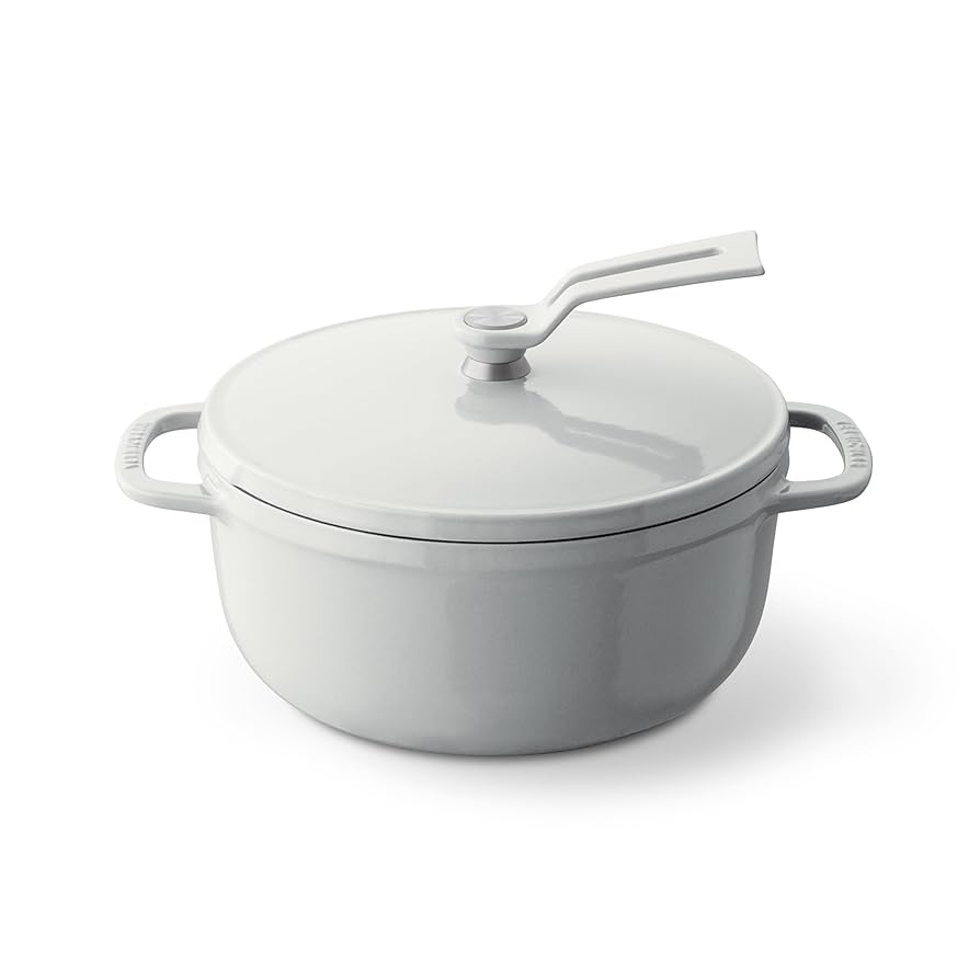 VERMICULAR 両手鍋 ホワイト18cm レシピブック付き Amazon.co.jp: バーミキュラ 鋳物ホーロー鍋 18cm シーソルト