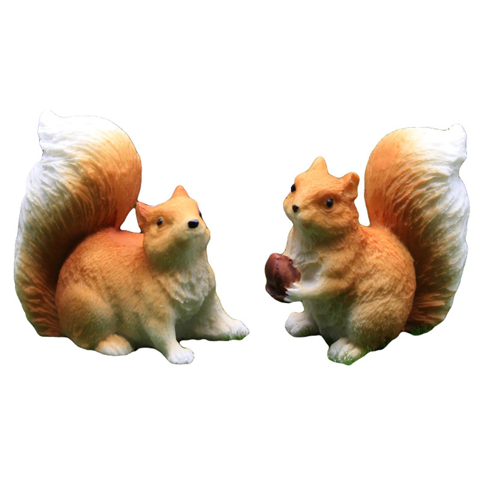40 Stück Miniatur-Eichhörnchen-Figuren – Kunstharz, Ca. 3 Cm, Für Garten-Deko & DIY-Projekte