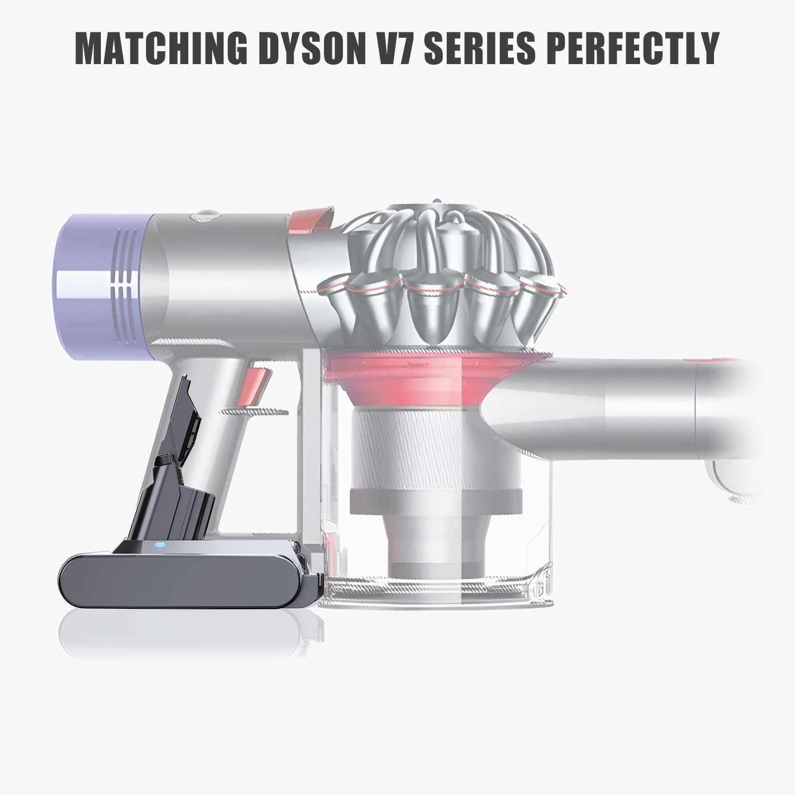 6000mAh V7 Batteria per Dyson SV11 Batteria di Ricambio Compatibile con Dyson Absolute Animal Motorhead Trigger Car+Boat Fluffy HEPA