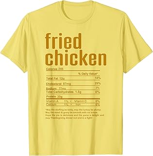 Unisex-All Ages Yellow Cotton 60% Polyester 40% Classic Fit Round Collar Short Sleeve Thanksgiving,Holiday,Christmas T-Shirt