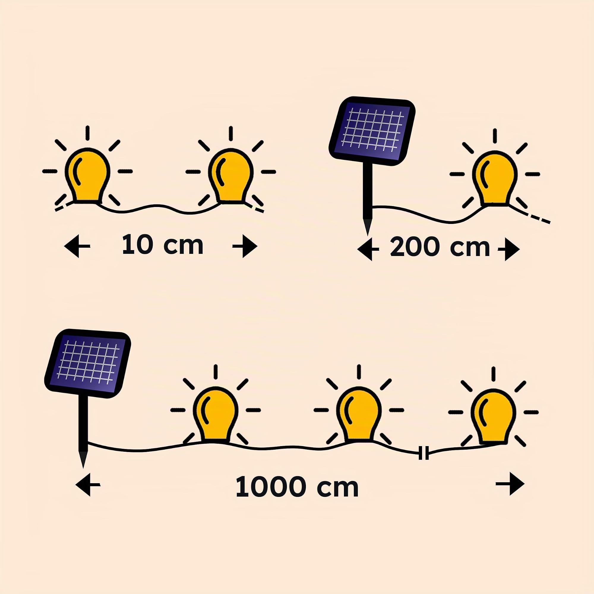 Esotec Solar Lichtschlauch Gartenbeleuchtung Outdoor warmweiß 102572