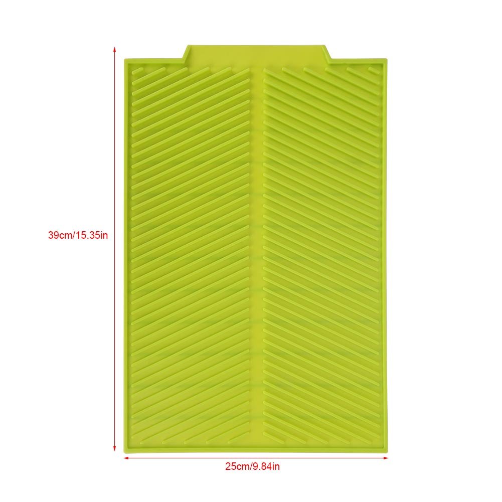 Silicone Dish Drainer, Soft Silicone Draining Pad Rectangle Dish Drying Mat - Image 2