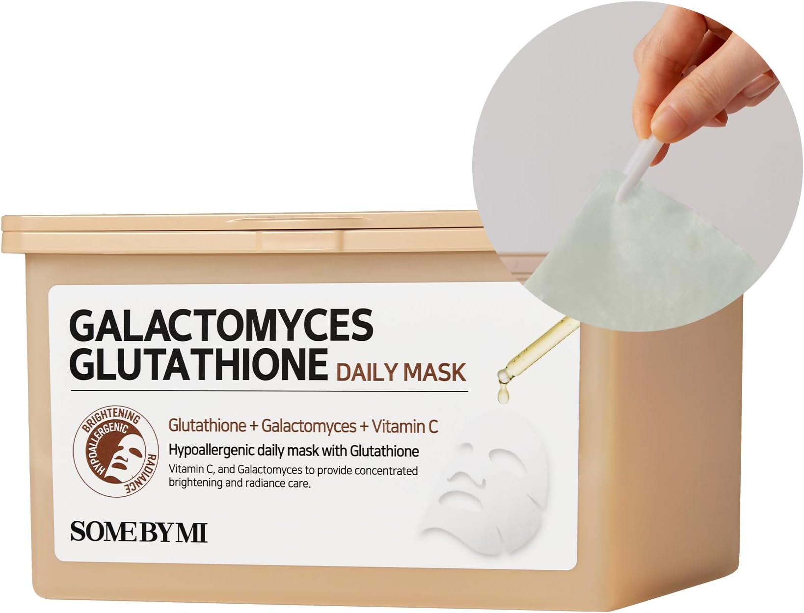 SOME BY MI Galactomyces Daily Mask, 30 Pieces, Glutathione Galactomyces Skin Care, Moisturizing, Moisture, Dry Skin, Moisturizing, Beauty Essence, Moisturizing, Home Beauty, Whitening, Sheet Mask, Moisturizing Skin Care, Korean Cosmetics