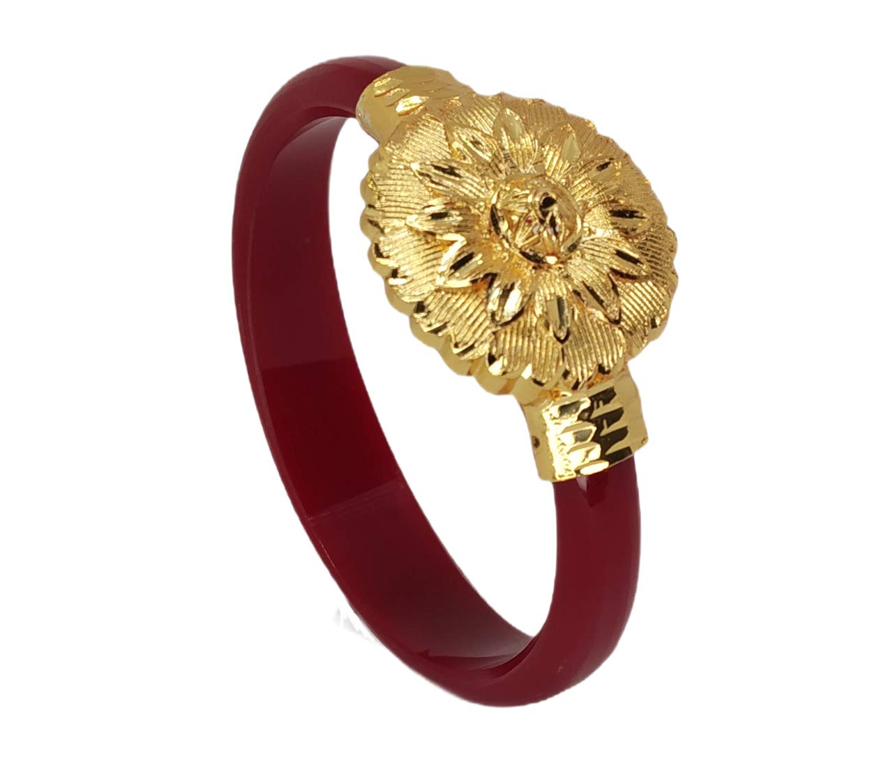 Tanvi J Plastic Gold Plated Red Colour Single Bracelet Pola For Women (2.6) (B0926VLBM7) Amazon Price History, Amazon Price Tracker