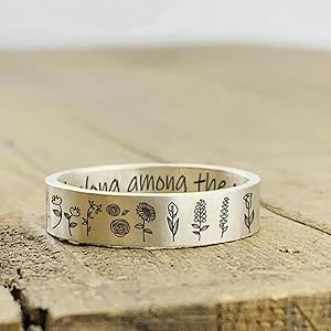 Amazon.com: HUASAI Sunflower Ring for Women Anxiety Rings Vintage