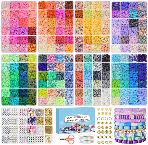 Fournine 31000 Pcs 192 Colours 9 Boxes Clay Beads