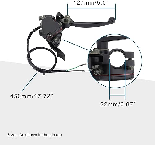 Miniatura 2 de GOOFIT 78 "palanca de freno engrasador pulgar acelerador reemplazo para Taotao Alpha Baja Kazuma ATV Go Kart