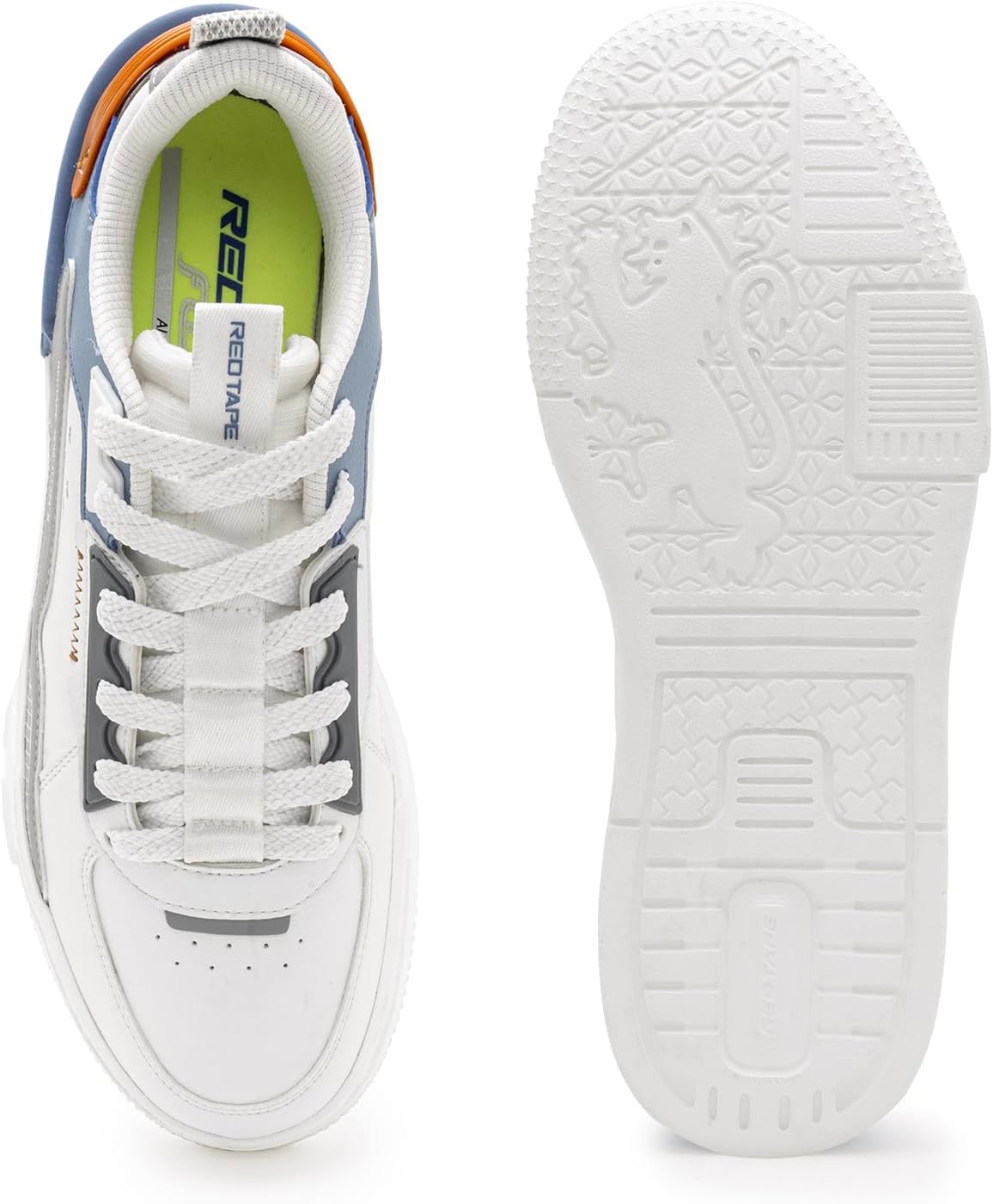 Red Tape Men's Fashion Sneakers, Low Top Chunky Platform Casuals, Lightweight Lace Up Outdoor Mens Shoes, Cushioned Insole, Anti-Slip Sole, Ideal for Office, Travel & Daily Wear - Image 4