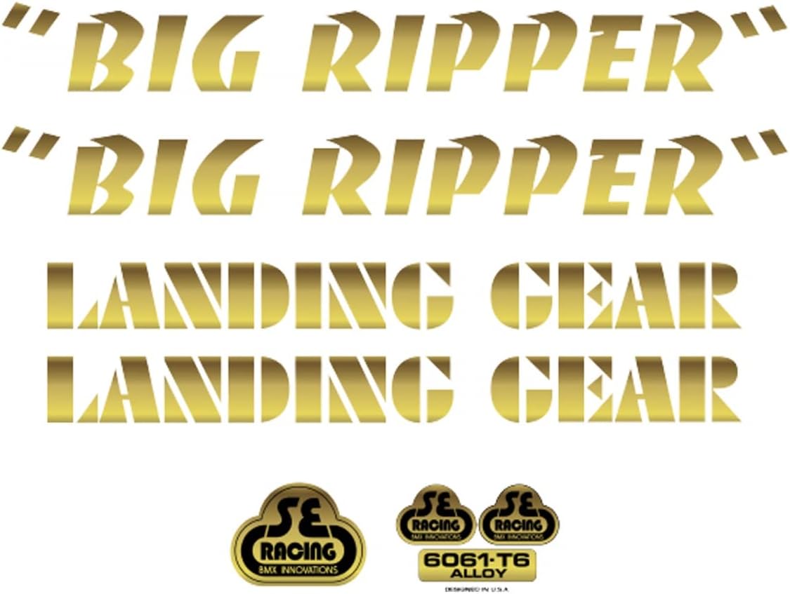 SE Bikes Big Ripper Decal Set null GOLD