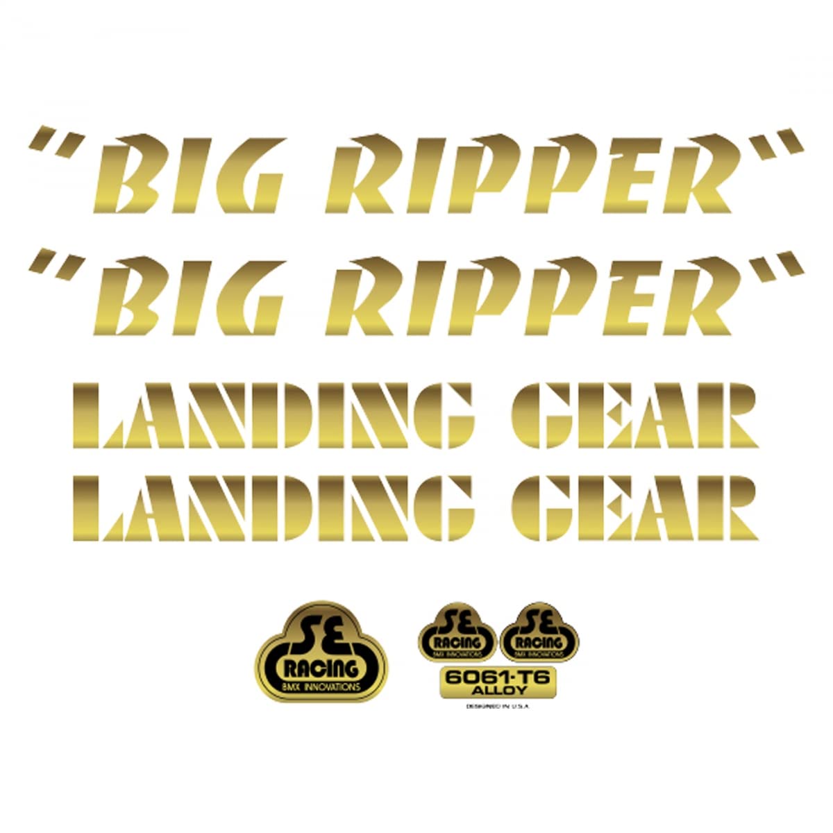 Stickers SE Bikes Big Ripper kit d'autocollants pour restauration de cadre de vélo