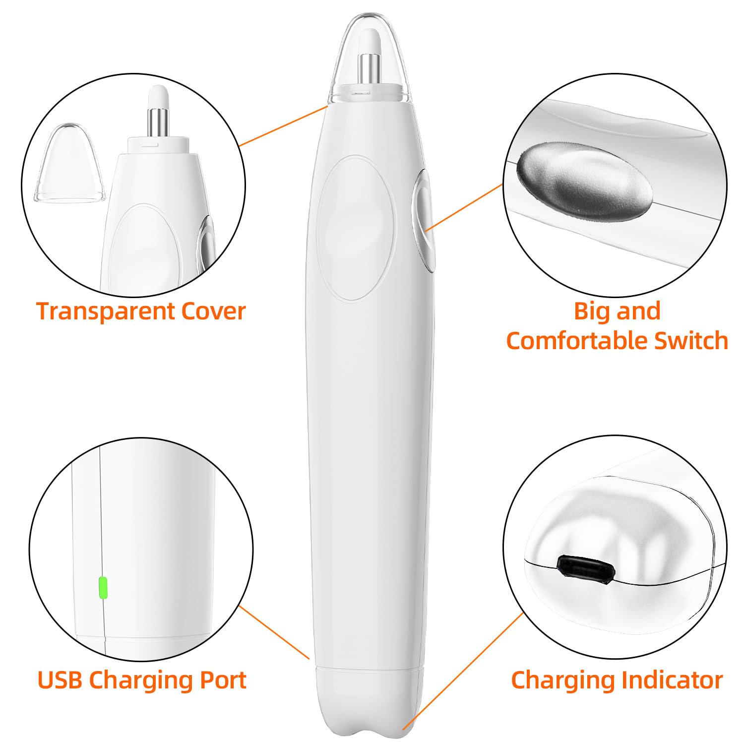 Gomme électrique pour artistes, 140 recharges de gomme, gomme électrique rechargeable pour dessin (blanc)