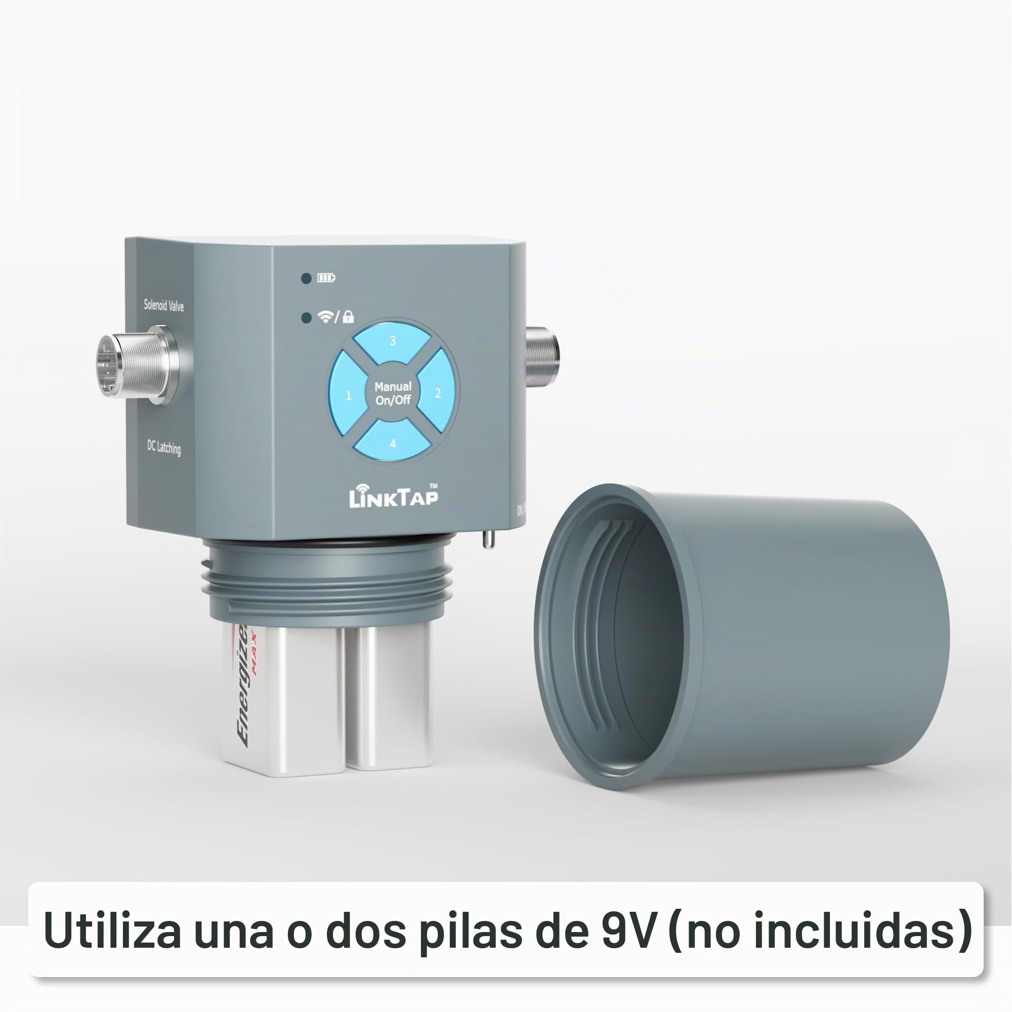 LinkTap Q1 Temporizador de Riego 4 Salidas (Requiere Gateway), Antihelada | Programador 4 Zonas Independientes para Jardín y Goteo, 4 Caudalímetros, Alimentación Flex, Red Mesh, Mayor Alcance WiFi