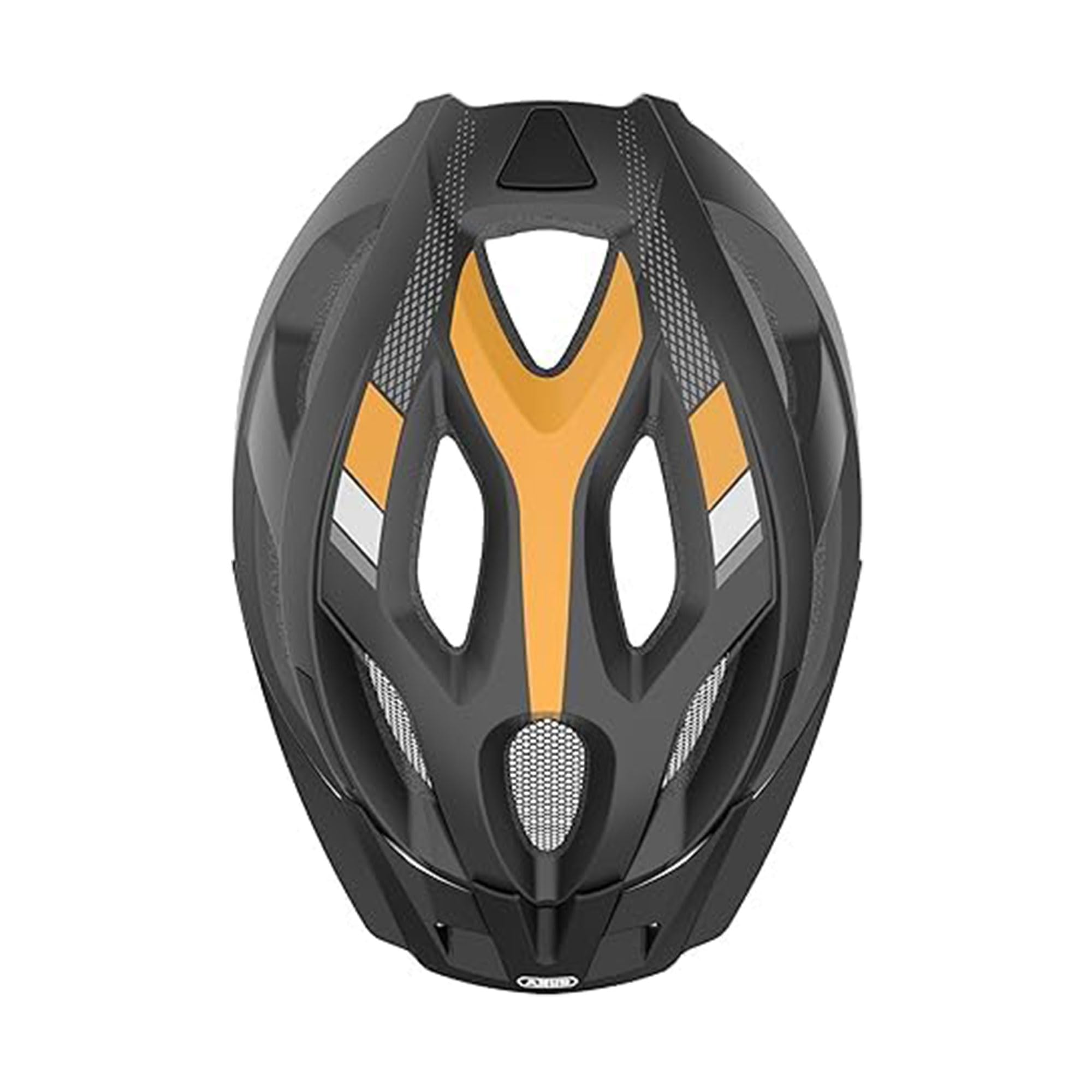 ABUS Casco da Bici Aduro 2.0 con Luce, Nero / Arancione, Taglia L