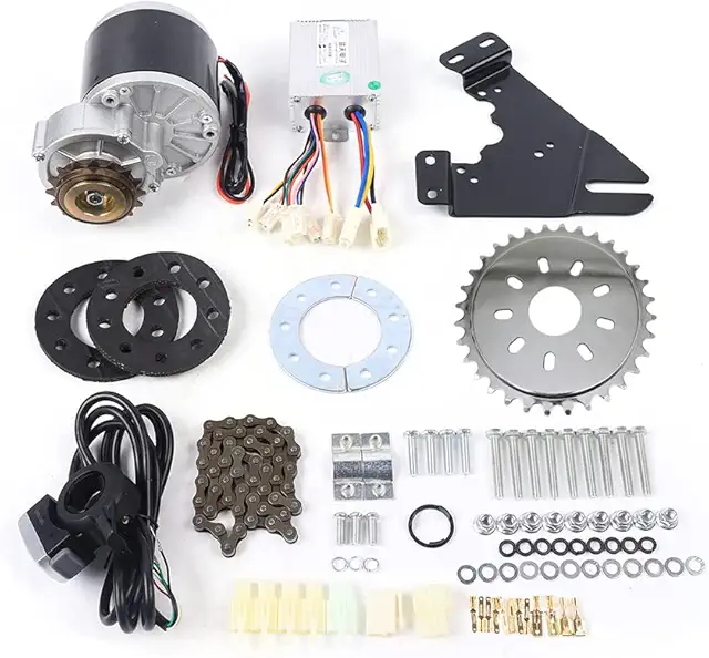 Kit Conversión Bicicleta Eléctrica 350W - Motor Cepillo Rueda Libre para MTB