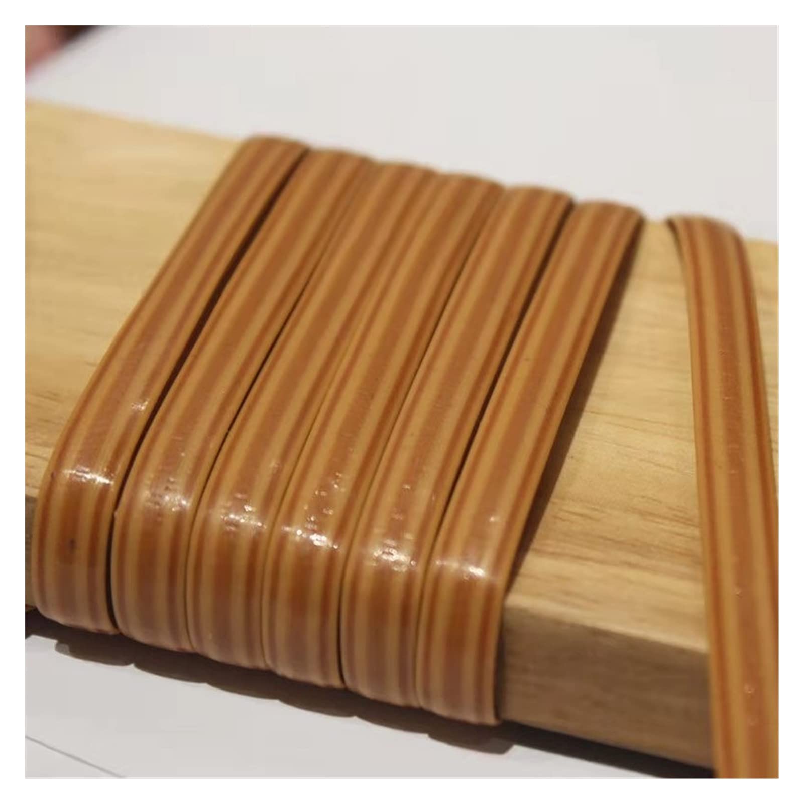 Yebio F Plastic Woven Rattan Wicker Repair Material,8Mm Synthetic Rattan Weaving Material,Or Woven/F/8Mm