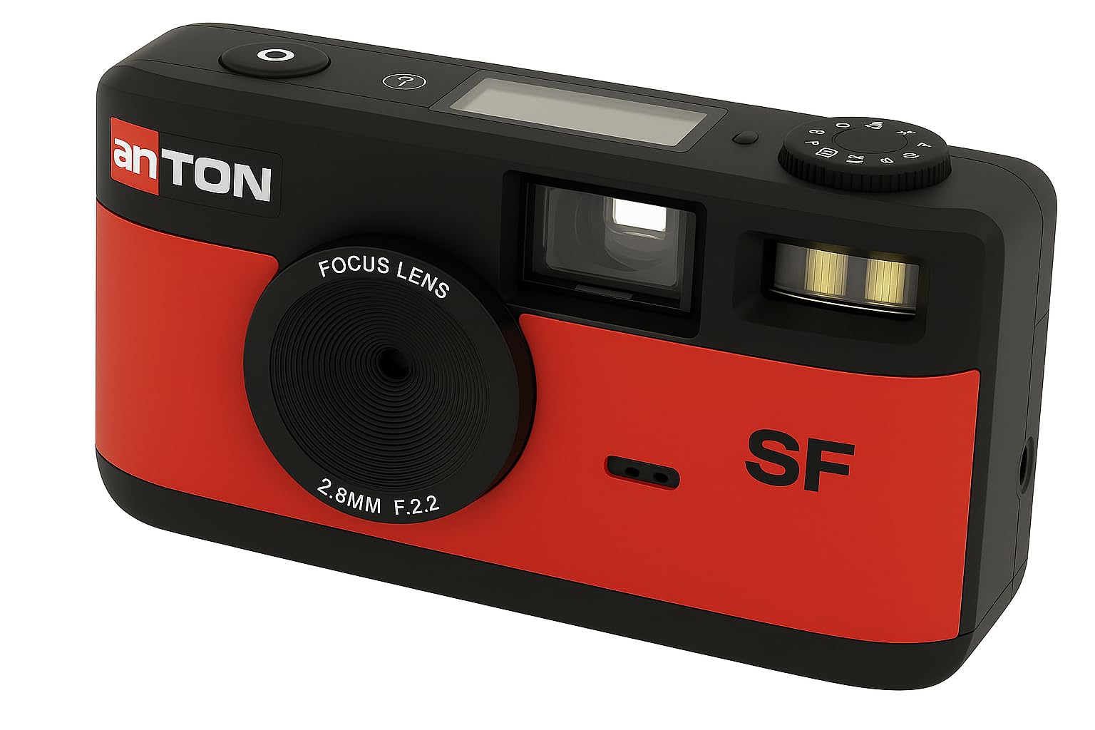 Cámara digital Anton roja sin pantalla, cámara infantil para fotografía consciente en exteriores 8