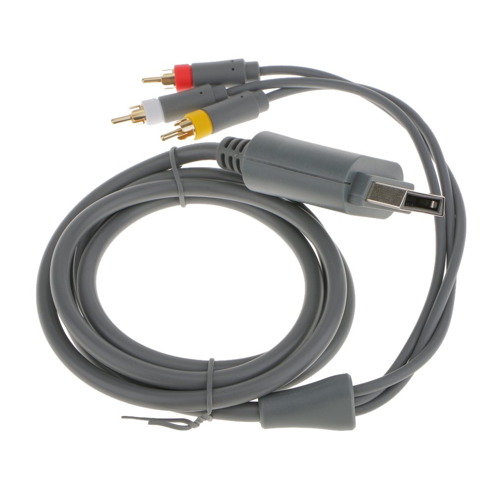 Câble AV RCA Composite HD + Sortie Optique Pour Microsoft Xbox 360 Cable Optique 3 Metres Stra%c3%9fe Game