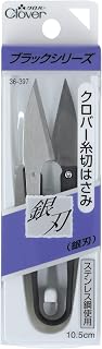 Clover Thread Cutting Scissors, Silver Blade, 4.1 inches (10.5 cm)