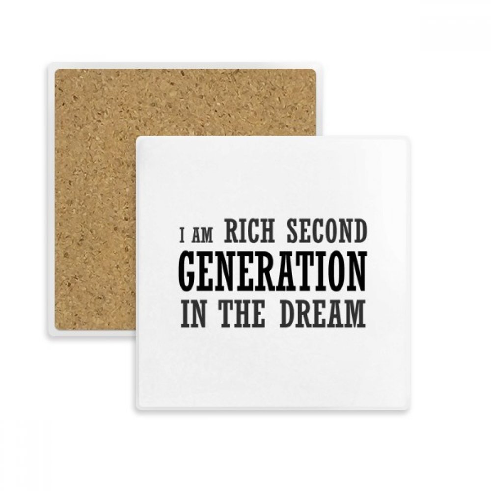 Coaster Absorbent en Pierre Rich deuxième génération Porte Tasse Multicolor