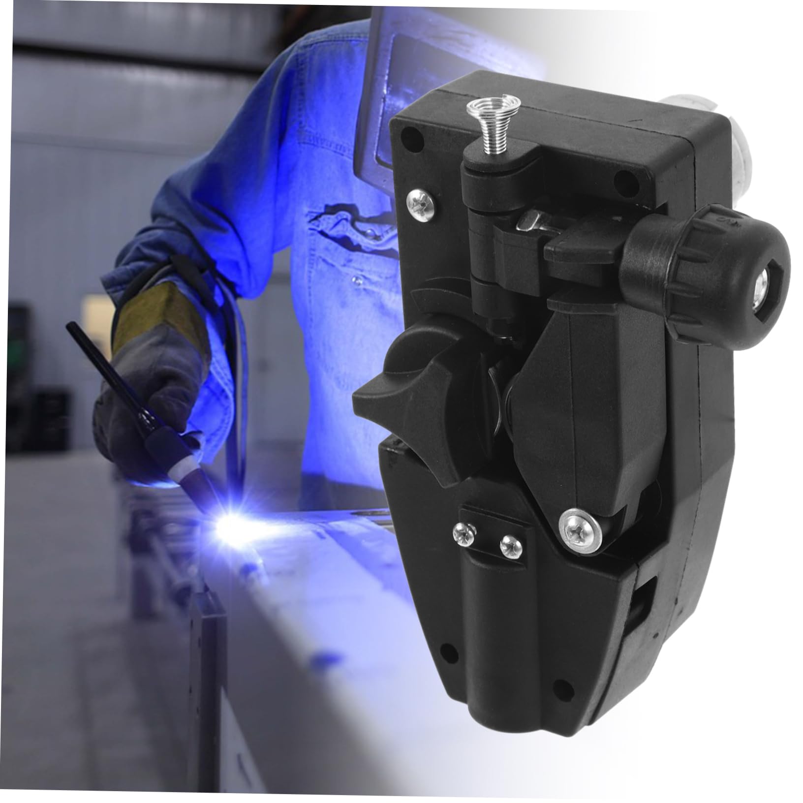 OSALADI Motore di Avanzamento Filo per Saldatrice Mig 12v, Dc 10w, Plastico Nero, Flusso Stabile per Saldatura senza Gas, 0.6-1.0mm Stili multipli