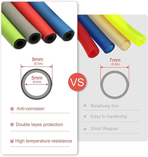 Miniatura 4 de Manguera de repuesto de tubo de carburador de doble capa de 1 metro39 pulgadas, válvula de interruptor de filtro de combustible reutilizable,