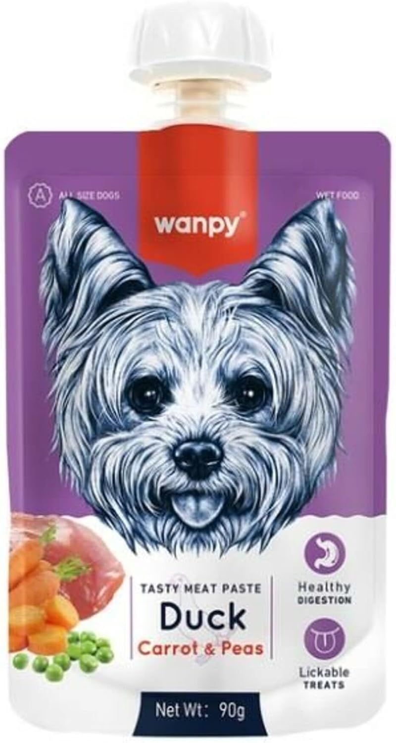 Wanpy Taze Ördekli&Havuçlu Köpek Et Ezmesi 90 Gr